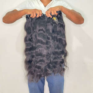 Proveedores de cabello virgen camboyano, paquetes de cabello al por mayor con cutículas alineadas, paquetes de cabello humano virgen de templo indio - Product Image 1