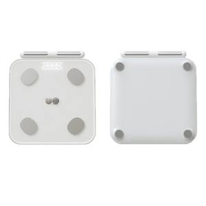 เครื่องชั่งน้ำหนักดิจิตอล U9 บลูทูธ ชาร์จไฟได้ รูปทรงสี่เหลี่ยมผืนผ้า สีขาว ใช้พลังงานจาก USB - Product Image 1