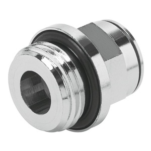 Raccord de tuyau d'air en laiton nickelé antirouille, standard, à insertion rapide, pour assemblage rapide de tubes pneumatiques industriels. - Product Image 1