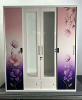Armoire en acier laminé à froid de haute qualité, imprimée, résistante à la rouille, avec design graphique