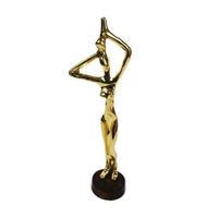 Escultura de Arte Abstracto, Estatua de Mujer Desnuda Antigua de Latón, Figura de Mujer Desnuda para Regalos Corporativos