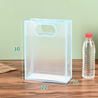 Sacs cadeaux réutilisables tendance en PVC/PP transparent avec poignées, pour mariage, anniversaire, ou comme sacs fourre-tout transparents