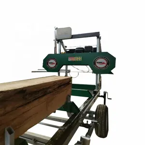 出售新型锯木厂木材切割水平便携式带式锯木厂