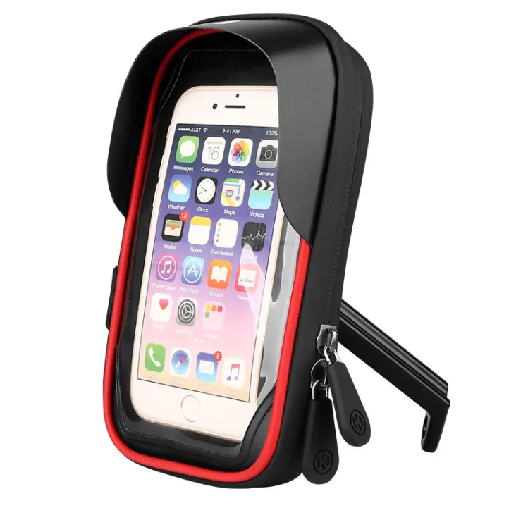 Resistant Handlebar Bag Bicycle Cell Phone Holder for GPS Waterproof Bike Frame Bag TPU Touch-Screen