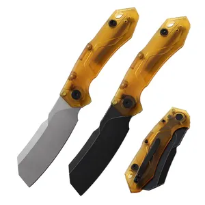 7850 vendita calda personalizzata di alta qualità EDC pieghevole PEI manico coltello campeggio caccia sopravvivenza strumento tascabile coltello all'aperto