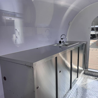 Remorque alimentaire en aluminium sur mesure, chariot mobile pour nachos, camion de restauration pour kebab doner avec éclairage, certifié CE, pour confiseries