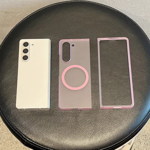 เคสโทรศัพท์มือถือ2025บางเฉียบแบบแม่เหล็กด้านสำหรับ Samsung Z Fold 7 6 5 4 3 <span class=keywords><strong>Fold4</strong></span>กรอบ PC แข็งใสบางเฉียบ - Product Image 6
