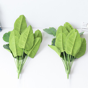 18 Người Đứng Đầu Cây Chuối Nhân Tạo Cây Chuối Nhân Tạo Cây Chuối Trong Chậu Lá Xanh Trang Trí Gió Mua Sắm Đám Cưới - Product Image 4