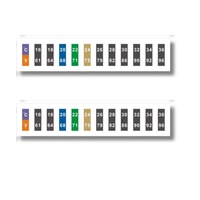 Étiquette de température pour vêtements 16 ℃ -36 ℃   Autocollants thermochromes LCD pour vêtements, thermomètre pour accessoires vestimentaires