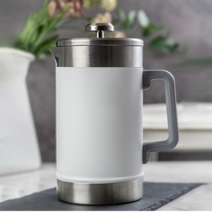 Tazze da viaggio per esterni 304 in acciaio inox per caffè francese a forma di pentola semplice moda con filtro isolante a freddo - Product Image 4