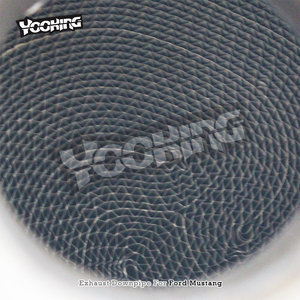 Tùy chỉnh dòng chảy cao downpipe cho Ford <span class=keywords><strong>Mustang</strong></span> <span class=keywords><strong>V6</strong></span> 3.7L 2012-2013 thép không gỉ xả tiêu đề với 100/200/300/400 tế bào chất xúc tác - Product Image 2