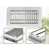 Grilles de ventilation de retour d'air modernes en fer, couleur personnalisée, pour bureau, installation par vis, durables