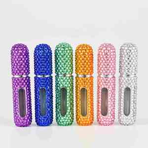 <b>5Ml</b> Portable Aluminum Case Glass <b>Perfume</b> Atomizer Refillable Travel Spray <b>Bottle</b> for Personal Care - Product Image 2