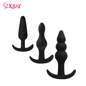 SEXBAY 2024 latest style four sets of silicone anal plug waterproof multiple styles male and female sex toys can be customized