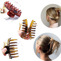 Song May – pinces à cheveux pour femmes, grande épingle à cheveux en plastique givré en résine chaude, épingle à cheveux colorée à la mode