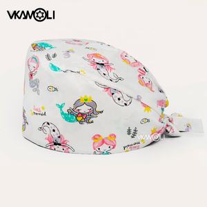 Topi scrub hewan peliharaan, tutup kepala perawatan dokter anak rumah sakit, topi bedah gigi - Product Image 1