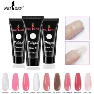 Kit de Uñas de Poly Gel para Uñas, Esmalte de Uñas de 30ml, Kit de Embalaje en Tubo OEM, Puente Duo Forms, Precio de Fábrica - Product Image 6