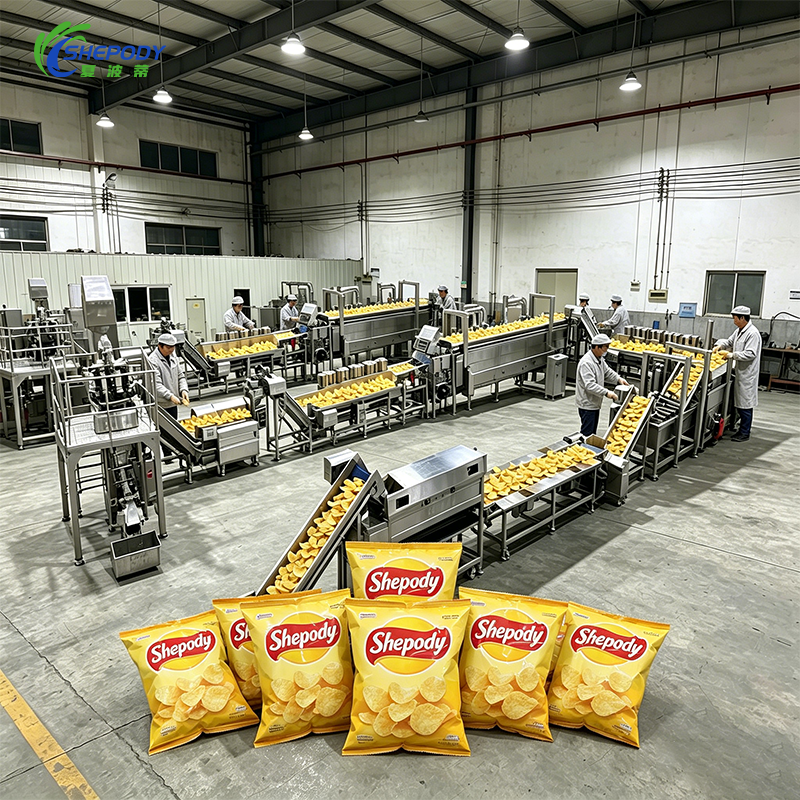Shepody Fully Automatic Potato Chips Making
