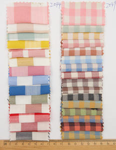 Stok tersedia serat mikro lembut katun poliester benang dicelup <span class=keywords><strong>Herringbone</strong></span> tenun kain kotak-kotak untuk pakaian musim panas - Product Image 6