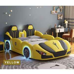 Modern Wholesale Kids Car <strong>Beds</strong> Boy Full Queen Size Children Bedroom Furniture Storage <strong>LED</strong> Light With Music for Kid's Car <strong>Bed</strong> - Product Image 5