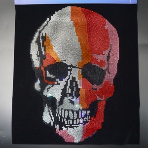 Miễn Phí Mẫu Rhinestone Vá Nhanh Chóng Giao Hàng Bạc Bling Skull Rhinestone Mô Hình Hotfix Rhinestone Thiết Kế Cho T Áo Sơ Mi - Product Image 5