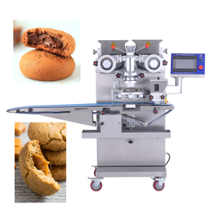 Máquina automática de incrustación de galletas rellenas, máquina para hacer galletas con chispas de Chocolate, máquina de llenado y formación de galletas a la venta - Product Image 2
