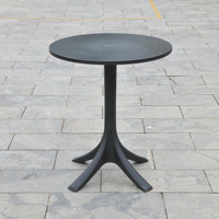 Mesa Elevadora Redonda Portátil de Plástico con Base de Pedestal, Altura Ajustable, Escritorio Duradero para Computadora Portátil, para Uso en Exteriores y Talleres