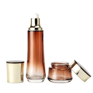 Bộ Chai Đóng Gói Chăm Sóc Da Bằng Thủy Tinh Hanling Thượng Hải Lọ Và Chai Thủy Tinh Chăm Sóc Da Mỹ Phẩm - Product Image 3