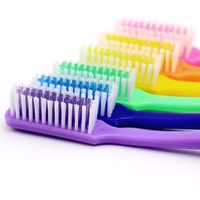 Lot de 12 brosses à dents Paris51 à poils souples en nylon, manche fin en plastique, fournitures de livraison directe pour usage domestique
