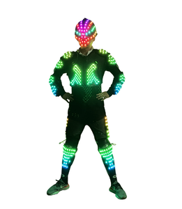 新しいLEDルミナスヘルメットアーマーバーハロウィンKTVクリスマス & イースターカラー変更マスクと学校のパーティードレスアップ服 - Product Image 2