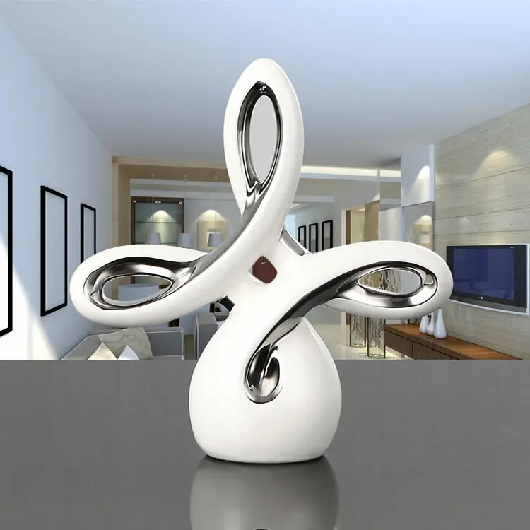 Chinese traditional wishful knot high-quality exquisite ceramics office living room crafts furnishings