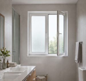 Fenêtre à battant en <span class=keywords><strong>PVC</strong></span> de style européen, <span class=keywords><strong>double</strong></span> <span class=keywords><strong>vitrage</strong></span>, fenêtre en UPVC, à haute efficacité énergétique pour maison résidentielle, villa - Product Image 4