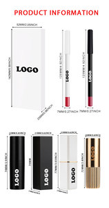 Juego de Lápiz Labial Mate y Delineador de Labios Personalizado OEM en Oferta, Acabado Aterciopelado, Larga Duración, No se Transfiere, Altamente Pigmentado, Marca Privada - Product Image 3