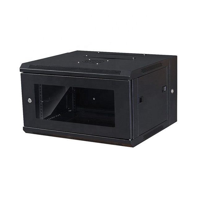 6U 19-inch Network Cabinet Rack Wall Mount with Data Entry and Heavy Load Capability