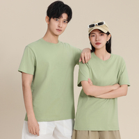 T-shirt décontracté à manches courtes personnalisé en coton 180 g/m² respirant et léger à col rond pour l'été et le streetwear