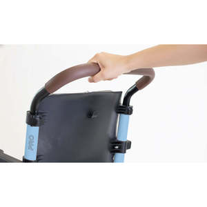 Fauteuil roulant pliable léger, fauteuils roulants de transport, bleu KMINA PRO K10082 - Product Image 3