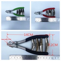 Pince de fixation à quatre ressorts pour machine à cordage manuelle de raquettes de badminton et de tennis, en alliage de zinc