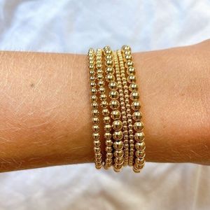 Gelang Rantai Bola Minimalis Perhiasan Wanita Fashion Baja Anti Karat Lapis Emas 18K Anti Alergi Tahan Air Grosir 304 316 - Product Image 5