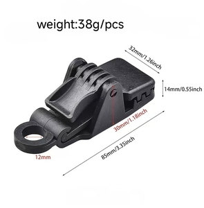 Bâche de protection pour jardin, piscine extérieure, auvent de camping-car, toile d'ombrage renforcée 87*35mm 37G à motif dents de requin, clip de fixation pour bâche, grand crochet de tente - Product Image 2
