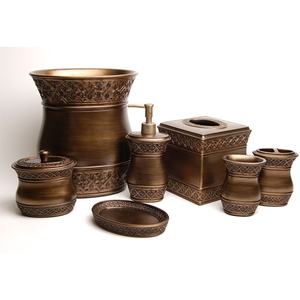 Ensemble de salle de bain en métal de style élégant pour la mise en place d'une salle de bain d'invitées, créant une impression de propreté avec une finition haut de gamme - Product Image 2