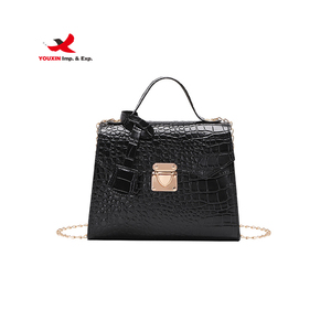 Bolso de Hombro Cuadrado de Piel Sintética Genuina con Patrón de Cocodrilo, Nuevo y a la Moda, para Dropshipping, Portátil, de un Solo Hombro o Cruzado - Product Image 1