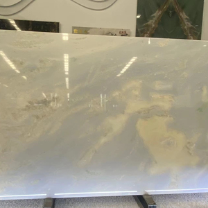 <span class=keywords><strong>Travertin</strong></span> de luxe de qualité artistique, bleu dégradé, à veines uniques, bleu ciel, blanc jade, poli pour cuisine et salle à manger modernes et minimalistes - Product Image 1