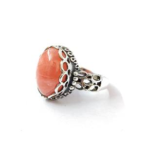 Anillo de Rodocrosita, Anillo de Plata de Ley 925 con Piedra Preciosa, Anillo de Rodocrosita Hecho a Mano, Colección de Anillos Finos, Joyería de Plata, Precio al por Mayor - Product Image 2