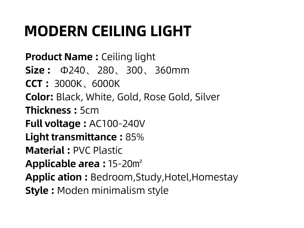 2021Popular Round Creative Led Ceiling Light  For North Europe