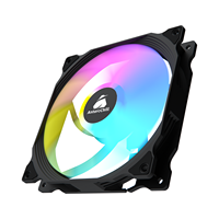 Ventilateur de châssis RGB AntarcChill Black 120 mm, grand volume d'air, silencieux, pour PC de bureau, tour de jeu et serveur