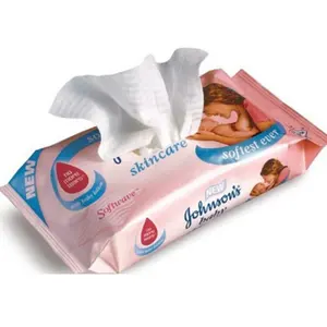 High quality gentle skin soft portable cleaning wet baby tissues