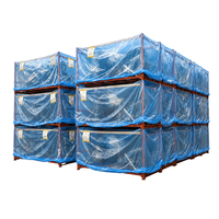 Housse de protection industrielle en plastique PE VCI bleue sur mesure de grande taille pour équipement de machine sur palette