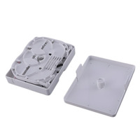 Boîtier de terminaison à fibres optiques fixe par vis, cassette 2 ports SC Simplex en plastique blanc, sortie de données et d'informations, câblage réseau FO-FTB-02S 2