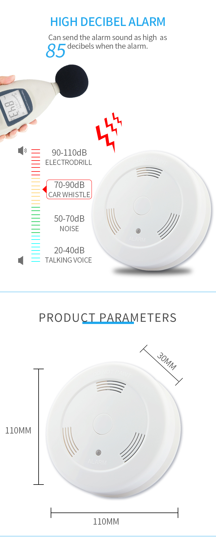 shenzhen wholesale alarm system fire smoke detector