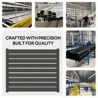Panel de Cerca Decorativa de Aluminio con Aspecto de Hierro Forjado, Recubrimiento en Polvo, Resistente a la Oxidación, para Jardín o Patio, Tamaño y Color Personalizados, Venta al Por Mayor